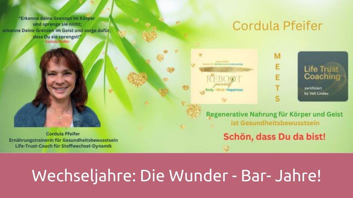 Wechseljahre Blog Cordula Pfeifer